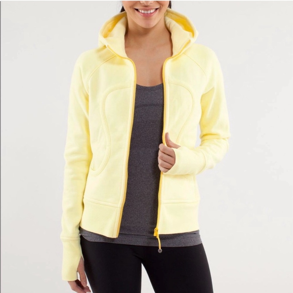Lululemon Scuba hooded zip up sweatshirt mellow yellow - Picture 3 of 7